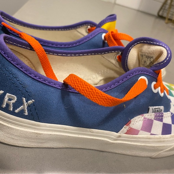 Custom Rainbow Vans with RXRX personalization. Size 5.5 Mens or 7 in womans - Picture 2 of 7